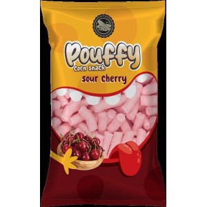 Pouffy Corn snack Sour Cherry